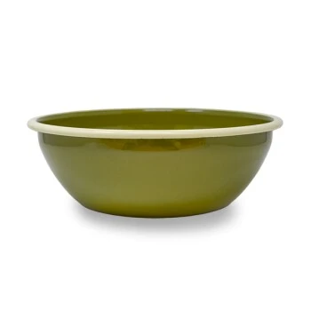 Lills Emaillenapf "Balu" - Gr. L - Dunkles Olivgrün – Bild 2