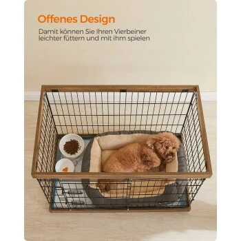 FEANDREA XXL Welpenauslauf Stahl-Gitter 92,5 Cm, 57,5 Cm, 64 Cm – Bild 3