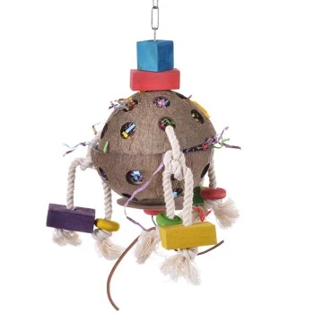 HappyBird Papageienspielzeug Coconut-Fun