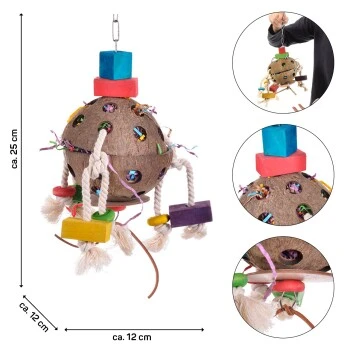 HappyBird Papageienspielzeug Coconut-Fun – Bild 3