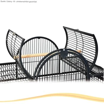 Montana Cages Voliere San Remo II Dunkelgrau – Bild 4