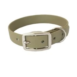 Bio-leine 46-56cm HU Biothane Halsband Beige 21 Cm, 30 Cm