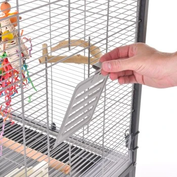 Montana Cages Voliere Paradiso 60 Hellgrau/ Dunkelgrau – Bild 4