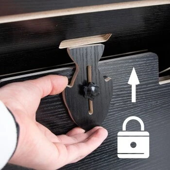 Canadian Cat Company Katzenlaufrad Aus Holz L Schwarz – Bild 7