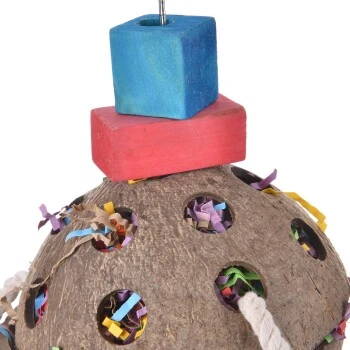 HappyBird Papageienspielzeug Coconut-Fun – Bild 4