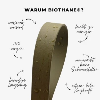 THE DOG IDEA Biothane Halsband Peach Pink M – Bild 4