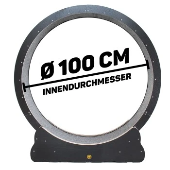 Canadian Cat Company Katzenlaufrad Aus Holz L Schwarz – Bild 2