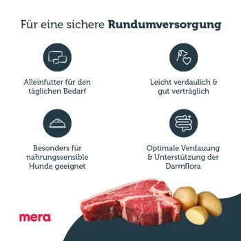 MERA Pure Sensitive Fresh Meat Rind & Kartoffel 4 Kg – Bild 4