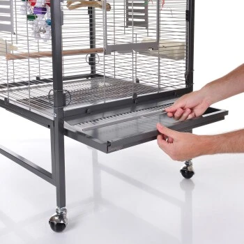 Montana Cages Voliere Paradiso 60 Hellgrau/ Dunkelgrau – Bild 3