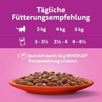 Whiskas Mega Pack 1+ Klassische Auswahl In Sauce 40 X 85g – Bild 5