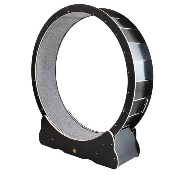 Canadian Cat Company Katzenlaufrad Aus Holz L Schwarz